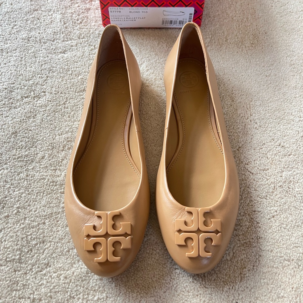 *NEW* Tory Burch Lowell 2 Ballet Flat Nappa Leather
